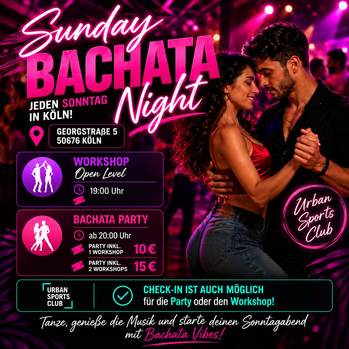 Sunday Bachata Night Köln – Flyer